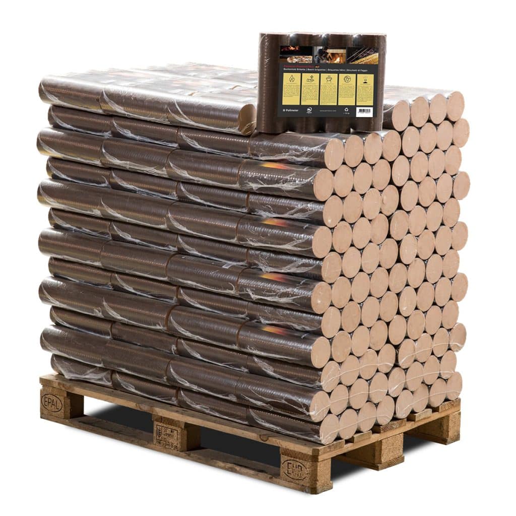 Holzbriketts POLLMEIER Premium PLUS rund